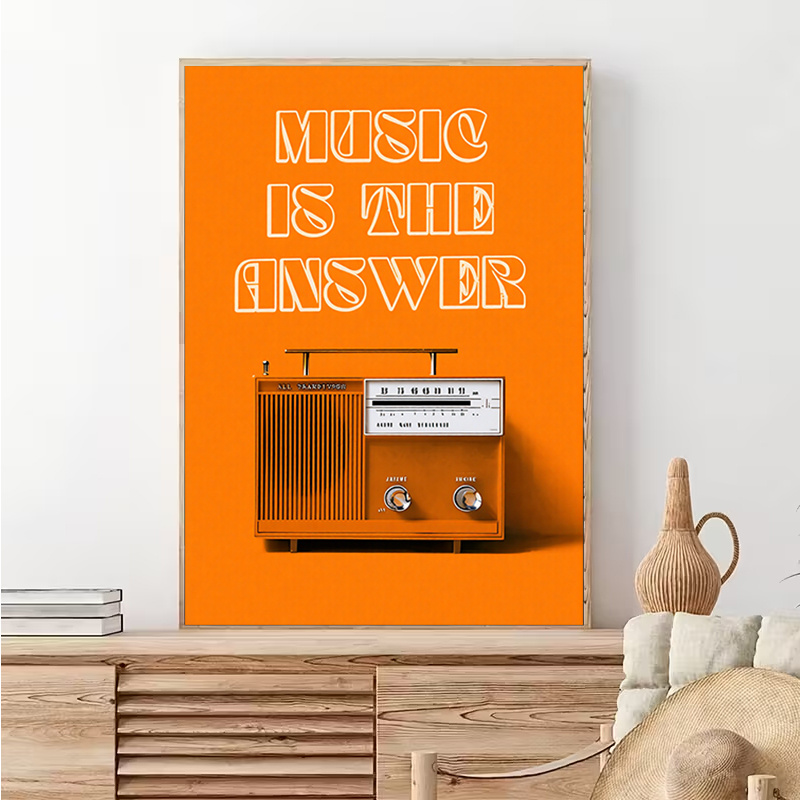 Audio Music Background Free - Tableau mural vintage sur toile sans