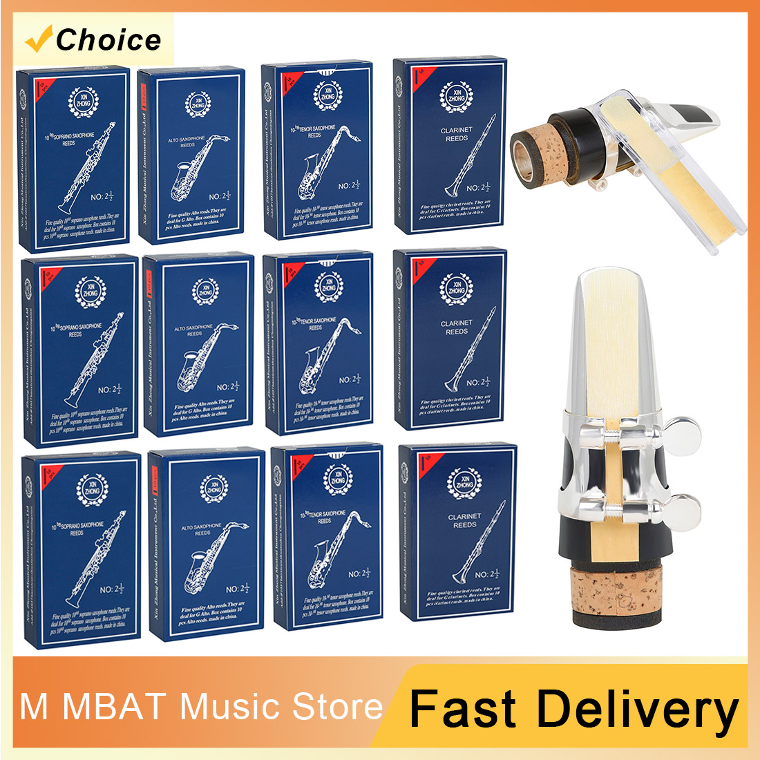 Clarinet Care Kit - 10/20 ensemble 2.5 Soprano/Alto/ténor/Clarinet B plat