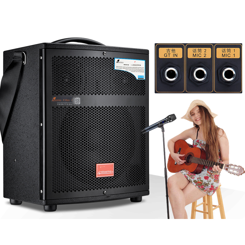 Music Song Audio - Haut-parleur audio portable d'extérieur 8 pouces