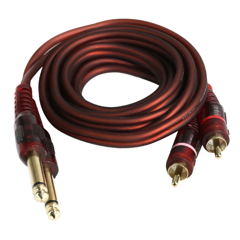 Audio Music Mixer - Câble Audio double 6,35 mm vers