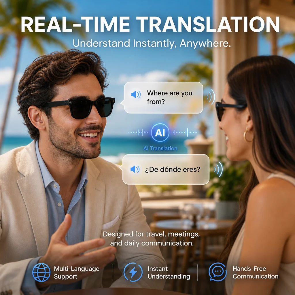 Nouvelles lunettes caméra IA 2 - Audio With Music Ai avis et prix