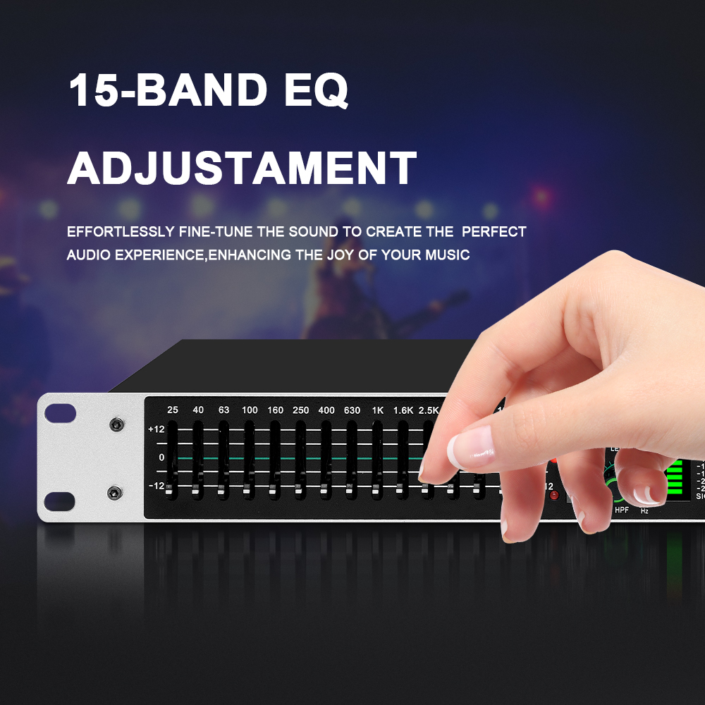 Égaliseur graphique double 15  - Audio Music Mixer avis et prix
