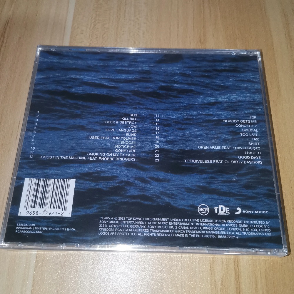 SZA SOS CD R&B Pop Soul Music  - Music Song Audio avis et prix