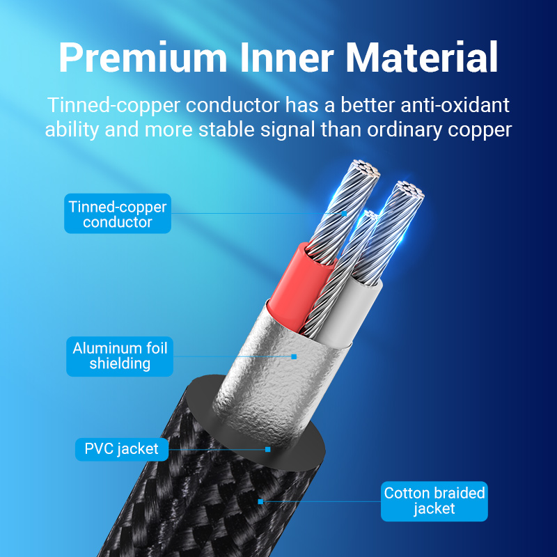Vention 3.5mm à Double 6.5mm c - Audio Music Mixer avis et prix