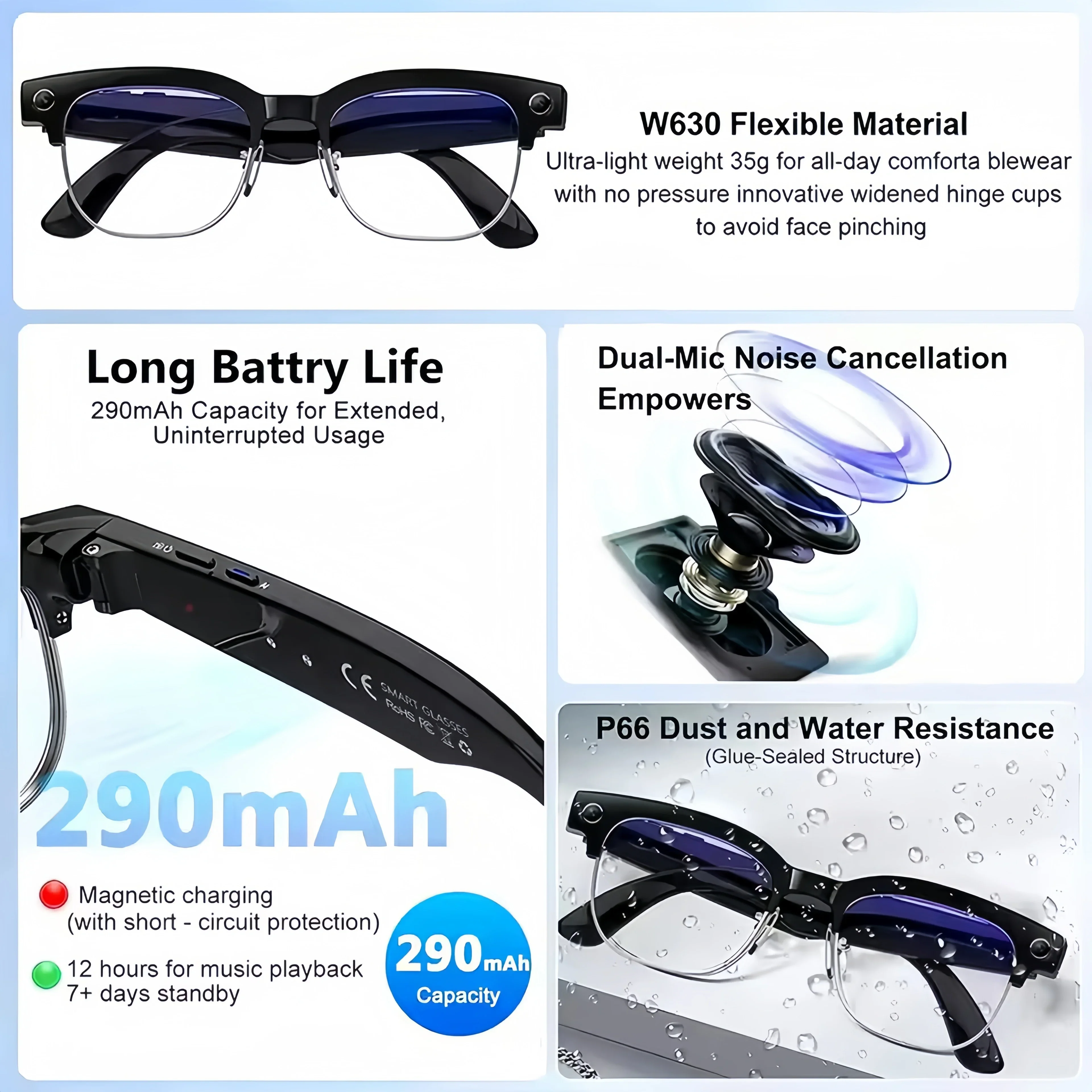 Lunettes de traduction intelli - Audio With Music Ai avis et prix