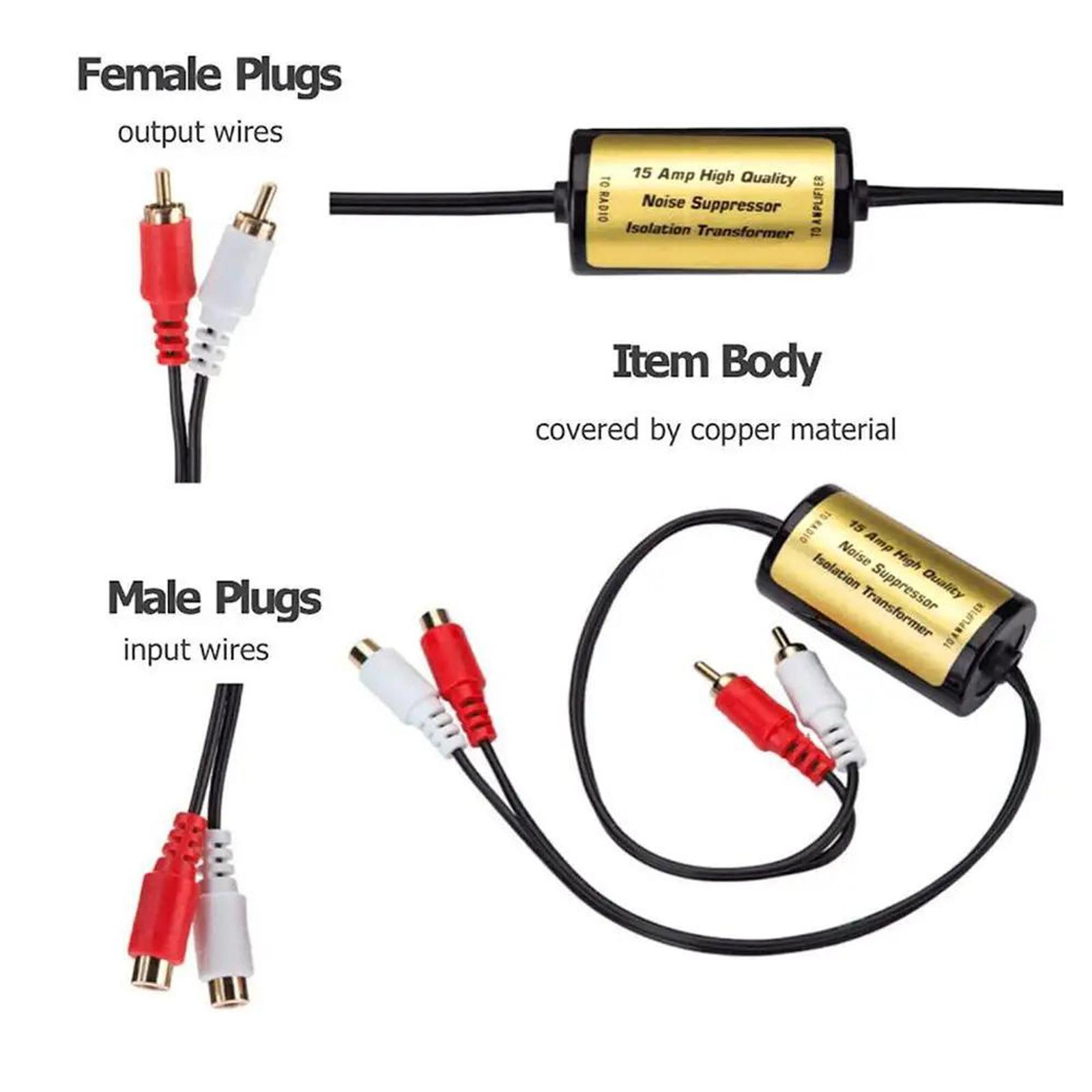 Filtre anti-bruit audio RCA gé - Audio Music Isolator avis et prix