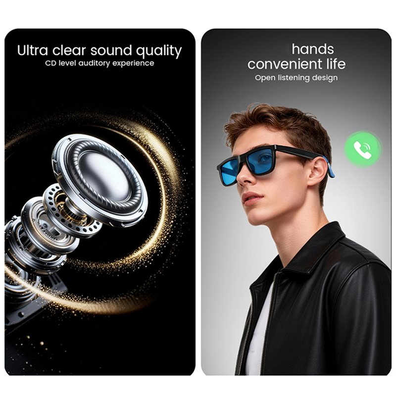 Lunettes audio intelligentes I - Audio With Music Ai avis et prix