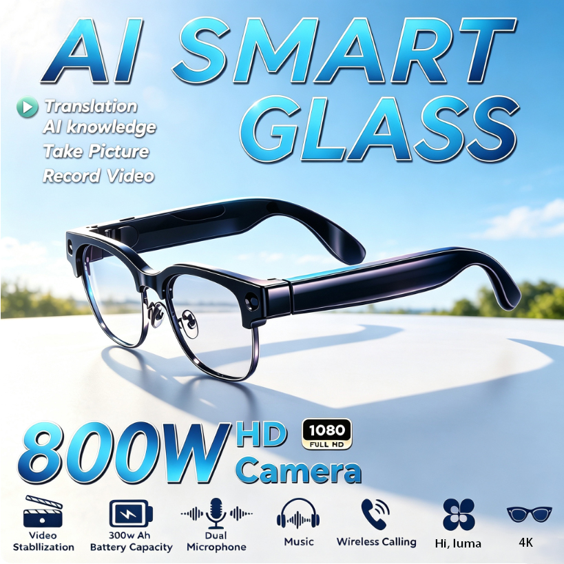 Lunettes Intelligentes HD 800W - Audio With Music Ai avis et prix