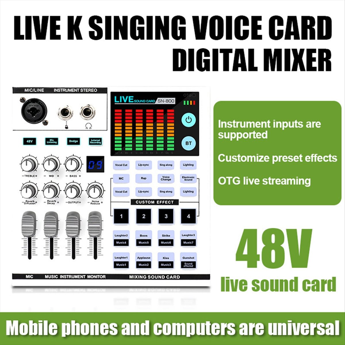 Carte son DTC5 SN800 pour diff - Audio Music Mixer avis et prix