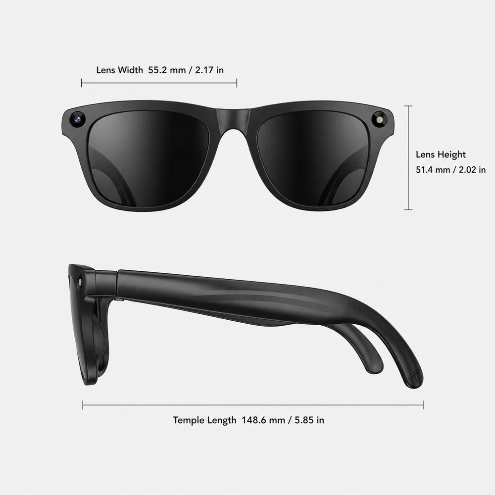 Lunettes caméra intelligentes, - Audio With Music Ai avis et prix