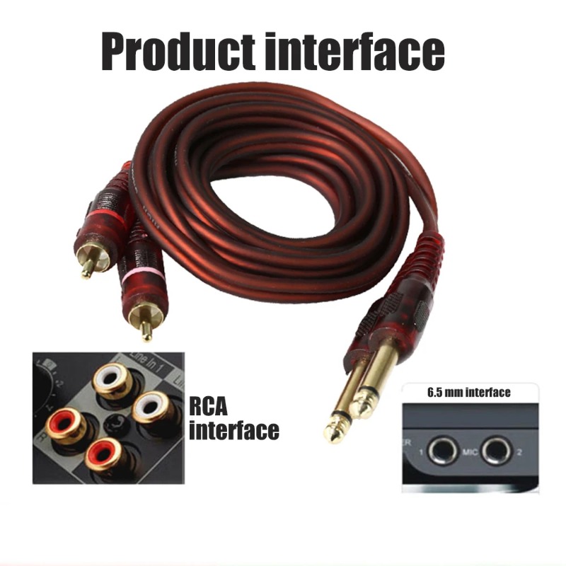 Câble Audio double 6,35 mm ver - Audio Music Mixer avis et prix