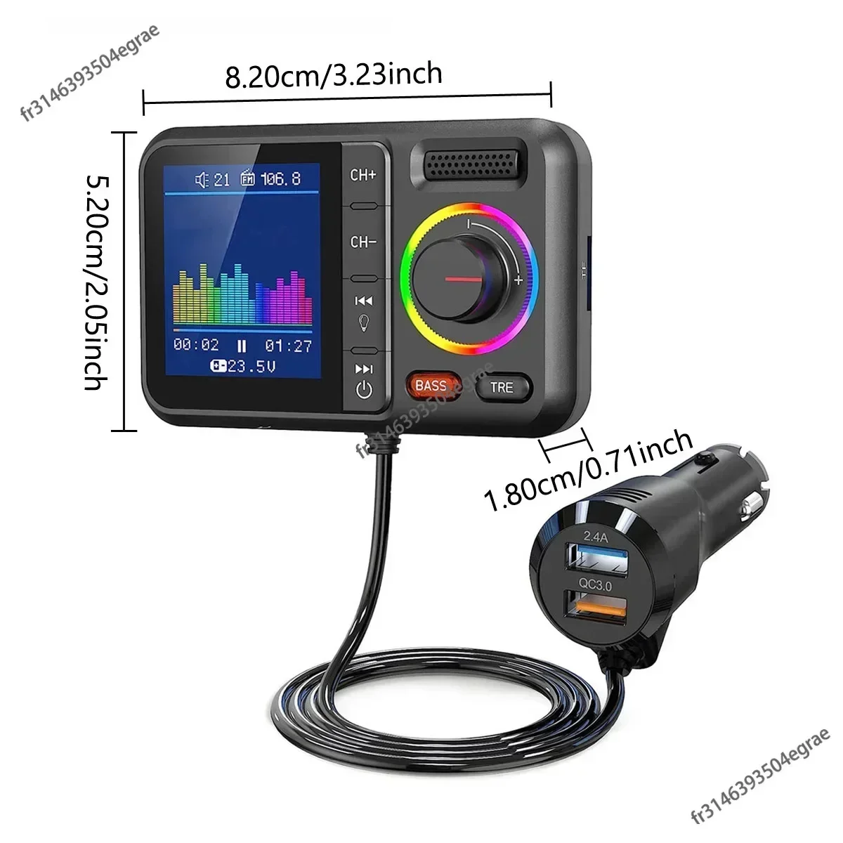 Émetteur FM sans fil avec gran - Audio Music Play avis et prix