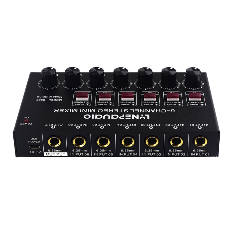 Mini-mixeur audio stéréo 6 can - Audio Music Mixer avis et prix